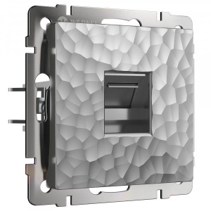 Розетка PC RJ-45 Werkel  (серебро) Hammer БЕЗ РАМКИ