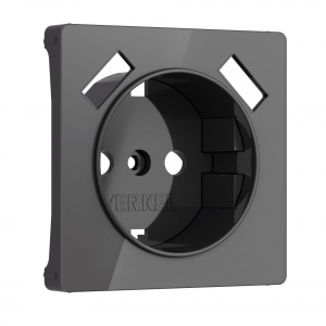 Накладка для розетки USB Werkel (графит акрил) БЕЗ РАМКИ