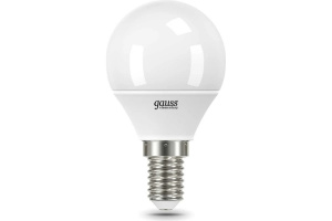 Светодиодная лампочка Gauss LED Elementary шар 8W E14 4100K гарантия 12 месяцев