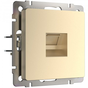Розетка PC RJ-45 Werkel (шампань) БЕЗ РАМКИ