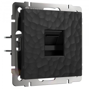 Розетка PC RJ-45 Werkel (черный) Hammer БЕЗ РАМКИ