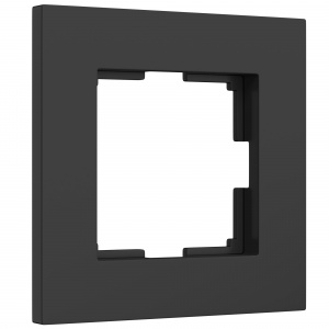 Рамка 1я Werkel Slab черный матовый