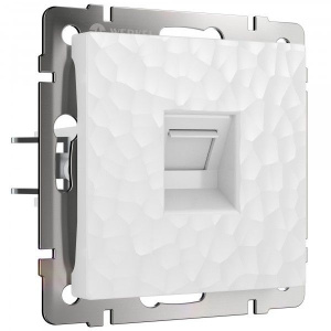 Розетка PC RJ-45 Werkel (белый) Hammer БЕЗ РАМКИ