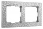 Рамка 2я Werkel Hammer серебро 