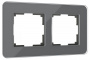 Рамка 2я Werkel Elite графит стекло