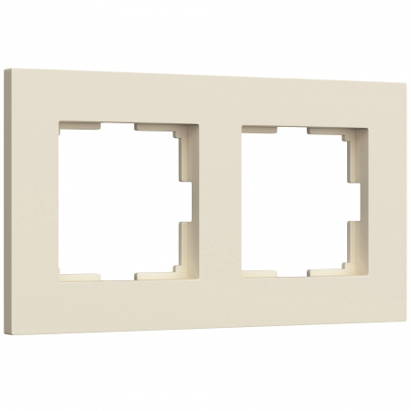 Рамка 2я Werkel Slab айвори матовый