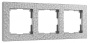 Рамка 3я Werkel Hammer серебро 