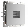 Розетка PC RJ-45 Werkel (серебро) БЕЗ РАМКИ