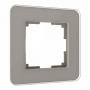 Рамка 1я Werkel Elite дымчатый стекло