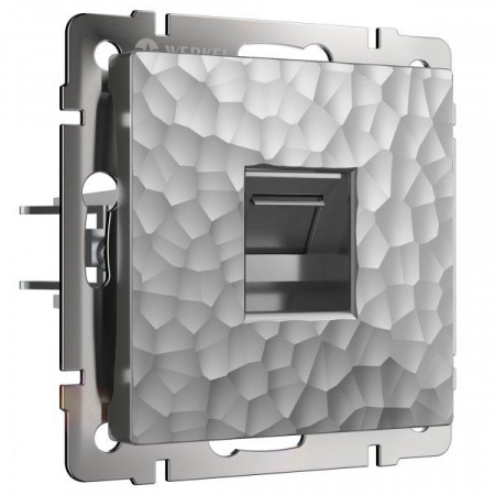 Розетка PC RJ-45 Werkel  (серебро) Hammer БЕЗ РАМКИ