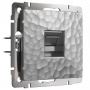 Розетка PC RJ-45 Werkel  (серебро) Hammer БЕЗ РАМКИ