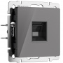 Розетка PC RJ-45 Werkel (графит акрил) БЕЗ РАМКИ
