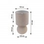 Настольная лампа ALFA 1xE14 R-125x150x265-BEIGE/BEIGE-220-IP20