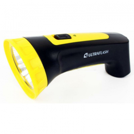 Фонарь светодиодный Ultraflash 4 Led 3804М (черно-желтый)