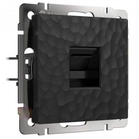 Розетка PC RJ-45 Werkel (черный) Hammer БЕЗ РАМКИ