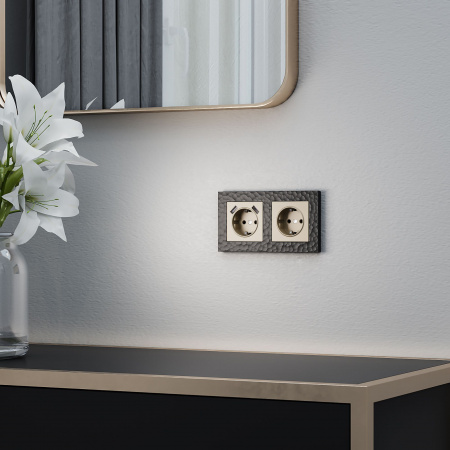 Накладка для USB розетки Werkel (шампань)