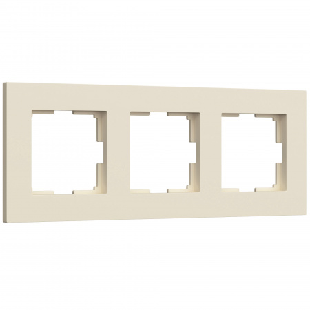 Рамка 3я Werkel Slab айвори матовый