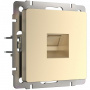Розетка PC RJ-45 Werkel (шампань) БЕЗ РАМКИ