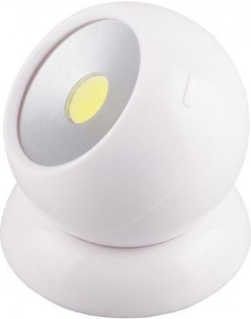 Светильник ночной Feron FN1209 белый поворотный 3W AAA IP40