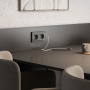 Накладка для розетки USB Werkel (графит акрил) БЕЗ РАМКИ