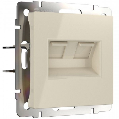 Розетка 2я PC RJ-45 Werkel (слоновая кость) БЕЗ РАМКИ