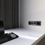 Накладка для USB розетки (черный акрил)