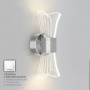 Управляемый светодиодный светильник on/off DIO 12w 2Y-ON/OFF-280x80x85-CHROME/CLEAR-220-ip20